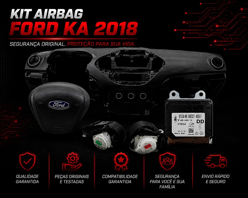 Kit Airbag Ford Ka 2018 - Manutenção e Reparo de Airbag