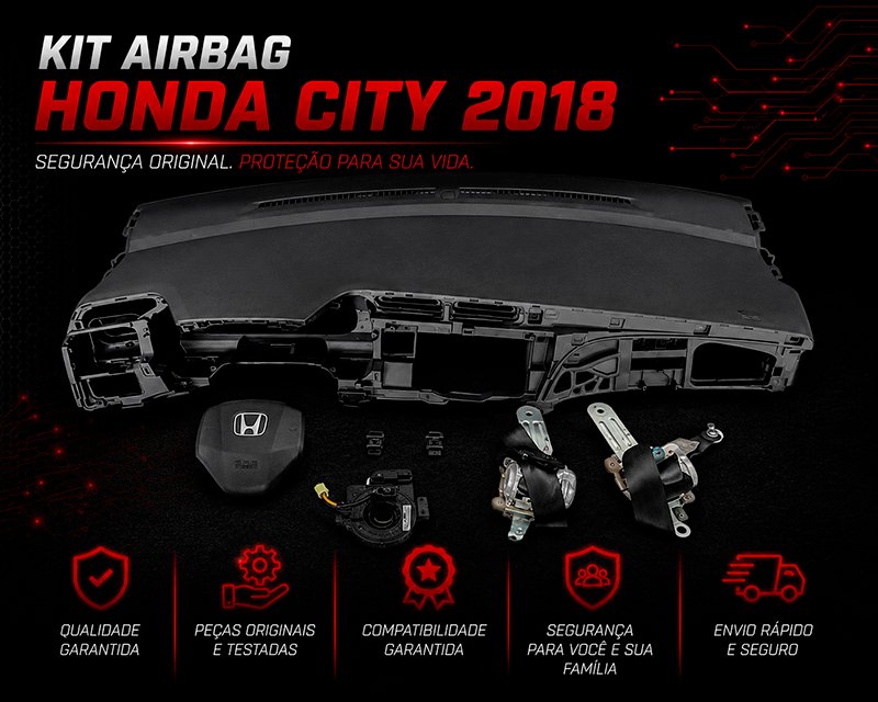 Kit Airbag Honda City 2018 - Manutenção e Reparo de Airbag